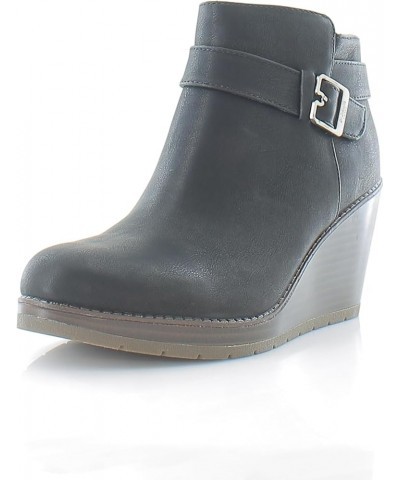 Shoes Women's One Up Booties Ankle Boot Black Synthetic $23.99 Boots