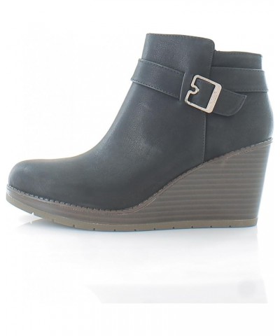 Shoes Women's One Up Booties Ankle Boot Black Synthetic $23.99 Boots