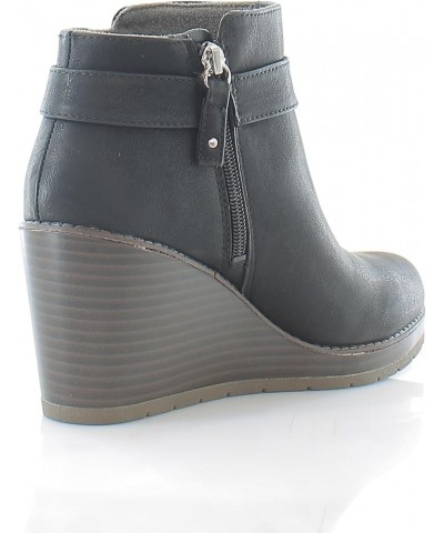 Shoes Women's One Up Booties Ankle Boot Black Synthetic $23.99 Boots