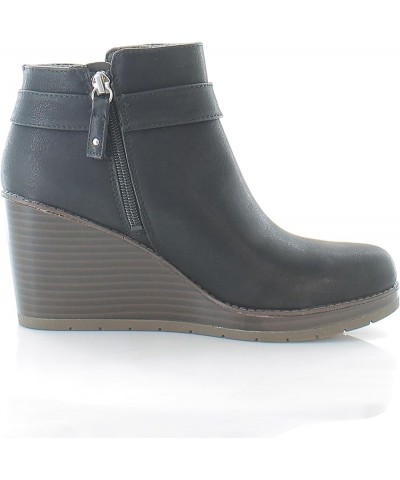 Shoes Women's One Up Booties Ankle Boot Black Synthetic $23.99 Boots