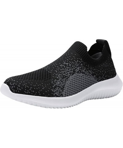 Women Sneakers Slip-On Walking Shoes Fashion Sneakers for Women Girls Sneakers Size 1 Black $17.93 Athletic Shoes