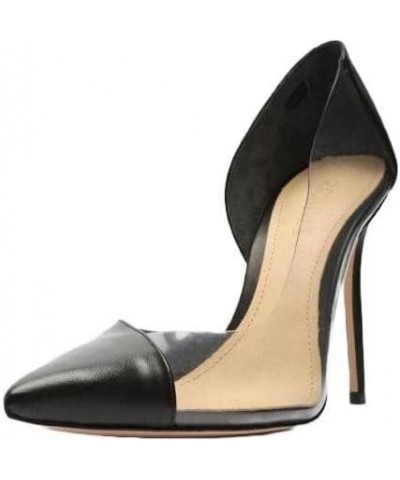 Cheslie Gold Metallic Slip On Pointed Toe Stiletto High Heel Pumps Black $27.30 Pumps