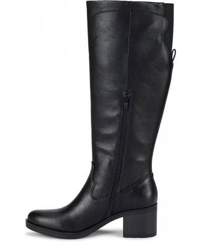 Womens Cyra Faux Leather Knee-High Boots Black $37.17 Boots