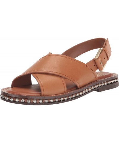 Women's Ceemilo Buckle Strap Sandal Flat Light Cognac $47.28 Sandals