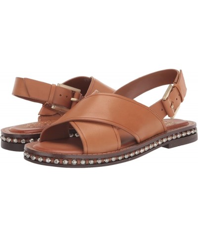 Women's Ceemilo Buckle Strap Sandal Flat Light Cognac $47.28 Sandals