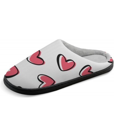 fashion Slipper Heart Slippers Valentine's Day Womens House Slippers Warmies House Shoes Boys Home Slippers Fuzzy Slippers Wh...