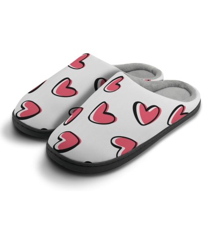 fashion Slipper Heart Slippers Valentine's Day Womens House Slippers Warmies House Shoes Boys Home Slippers Fuzzy Slippers Wh...