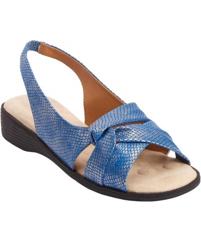 Women's Wide Width The Pearl Sandal Navy $27.64 Sandals