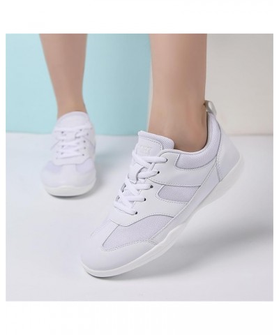 Girls White Cheer Shoes Youth Cheerleading Dance Sneaker Training Competition for Women Girls' Cheerleading Shoes Girl White-...