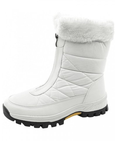 Cute Winter Boots Size 4 Woman Snow Boots Women Size 7.5 Wide Extra Wide Calf Womens Snow Boots Waterproof Walking Boots Wome...