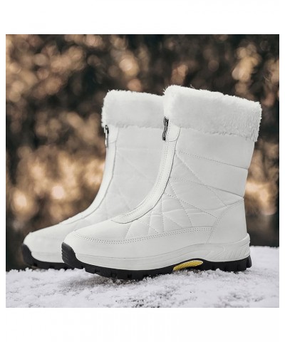 Cute Winter Boots Size 4 Woman Snow Boots Women Size 7.5 Wide Extra Wide Calf Womens Snow Boots Waterproof Walking Boots Wome...