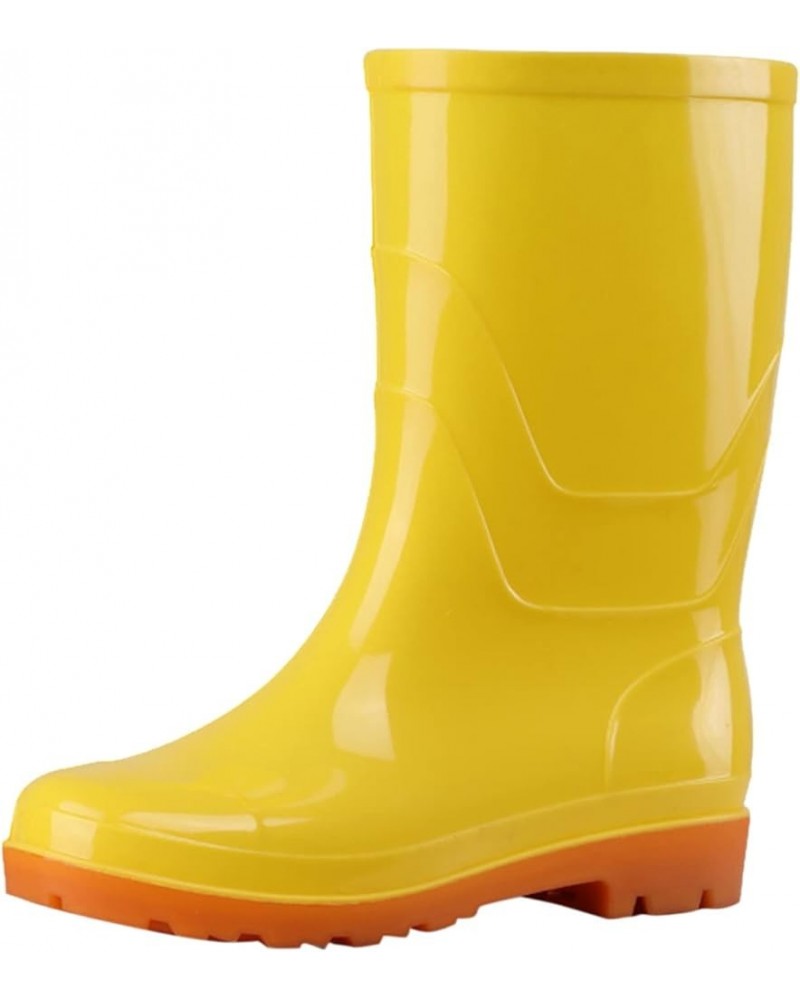 Rain Boots for Women Size 12, Waterproof Womens Rain Boots insulated,Lightweight Rubber fashion Wellies in Gardening Yellow $...