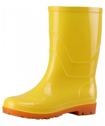 Rain Boots for Women Size 12, Waterproof Womens Rain Boots insulated,Lightweight Rubber fashion Wellies in Gardening Yellow $...