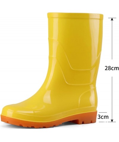 Rain Boots for Women Size 12, Waterproof Womens Rain Boots insulated,Lightweight Rubber fashion Wellies in Gardening Yellow $...