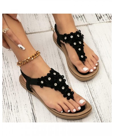 bride flip flops summer sandals for women gold sandals for women clear wedges for women wedge sandals low heel Z 03-black $15...