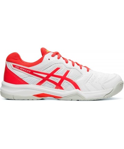 Women's GEL-Dedicate 6 Tennis Shoes White/Laser Pink $51.99 Athletic Shoes