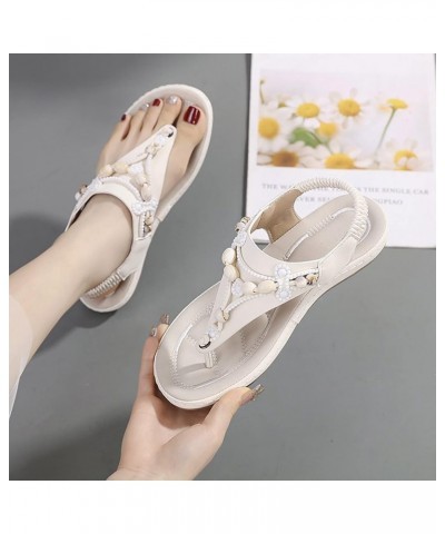 wedding sandals for bride lace casual flip flop sandalia elegante para mujer summer sandals for women Z 14-beige $9.50 Sandals