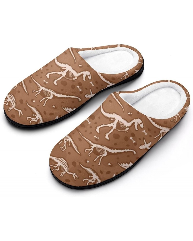 Dinosaur Bones Women's Cotton Slippers Washable Home Slippers Winter Warm Shoes in Outdoor and Indoor $20.66 Slippers