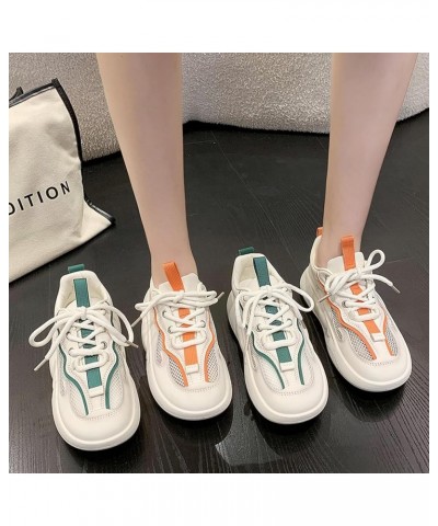 Women's Fashion Color Matching Platform Sports Shoes Comfortable Breathable Mesh Sneaker Lace up Casual Varied Tennis Walking...