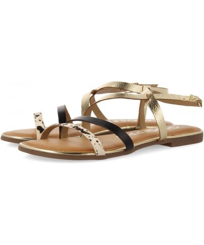 women's Ankle-strap Sandal Gold $28.20 Outdoor Shoes