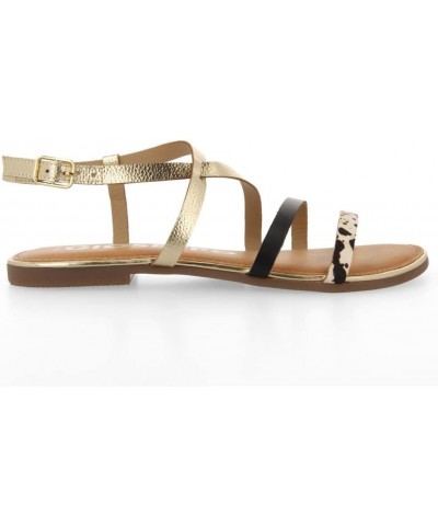 women's Ankle-strap Sandal Gold $28.20 Outdoor Shoes