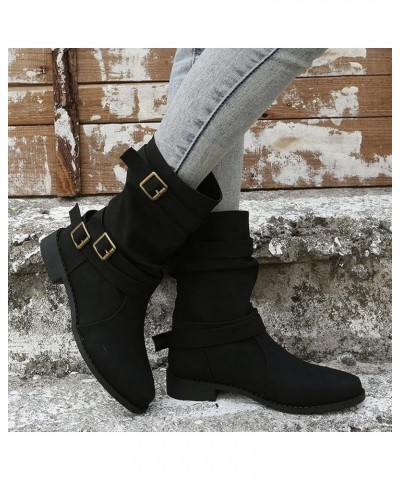 Women's Boots & Booties Women's Casual Zipper Retro Shoes Boots Colors Fashion Short Solid women's boots Size 8.5 Women's Tal...