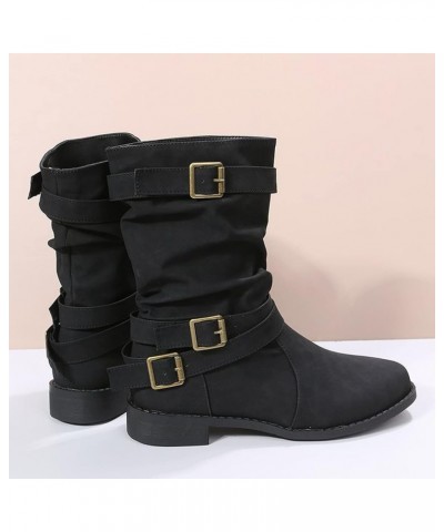 Women's Boots & Booties Women's Casual Zipper Retro Shoes Boots Colors Fashion Short Solid women's boots Size 8.5 Women's Tal...