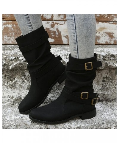 Women's Boots & Booties Women's Casual Zipper Retro Shoes Boots Colors Fashion Short Solid women's boots Size 8.5 Women's Tal...