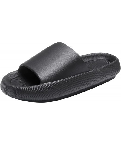 Flip Flops For Women Beach Wide Shoes For Women Sandals Cute Flip Flops For Womens Walking Sandals Women Sandals Size 8-black...