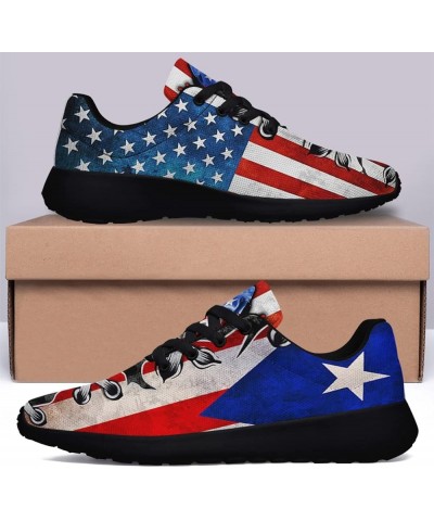 Puerto Rico Shoes Men Women Running Sneakers Breathable Casual Sport Tennis Shoes Puerto Rican Gifts Puerto Rico Black 40 $35...