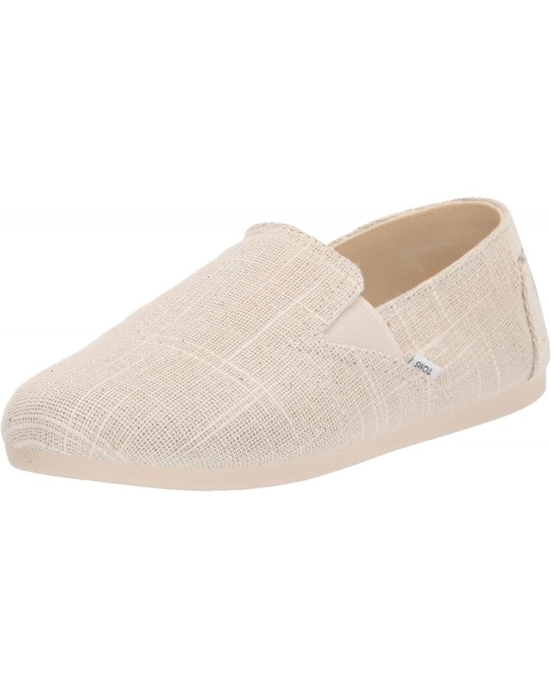 Womens Redondo Slip On Flats Casual - Off White Natural Metallic $19.85 Loafers & Slip-Ons