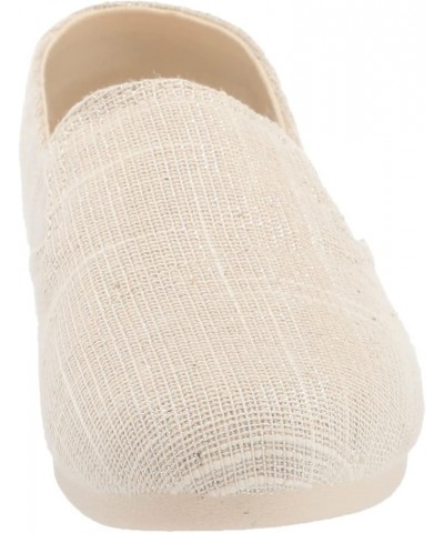 Womens Redondo Slip On Flats Casual - Off White Natural Metallic $19.85 Loafers & Slip-Ons