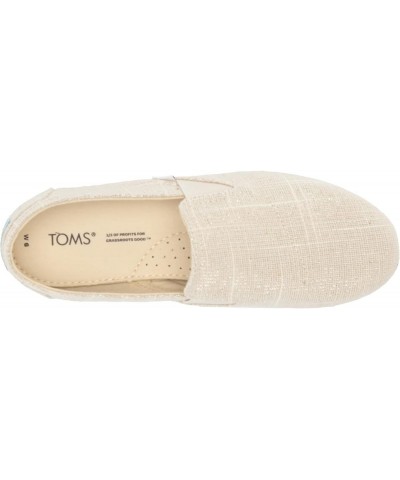 Womens Redondo Slip On Flats Casual - Off White Natural Metallic $19.85 Loafers & Slip-Ons