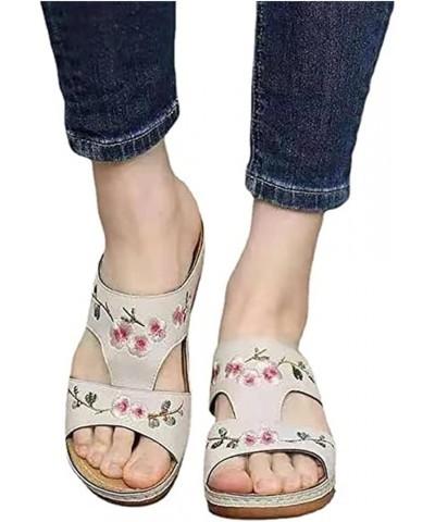 Orthopedic Sandals for Women,Women Casual Dressy Summer Slippers Orthotic Flat Flip Flops With Arch Support T-begie $11.38 Sa...