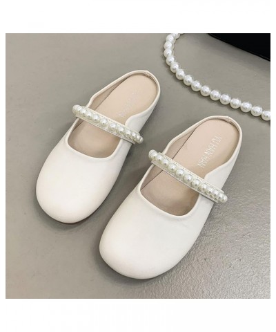 Women Casual Shoes New Pattern Spring and Summer Fashion Pearl Decoration Square Heel Comfortable Solid Color Sandals (Khaki,...