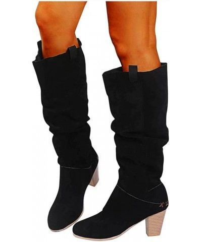 Work Boots Women'S Lace-Up Boot Boots for Women Knee High Sexy Snow Boot Wide Width Black 1 $30.13 Boots