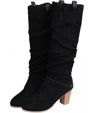 Work Boots Women'S Lace-Up Boot Boots for Women Knee High Sexy Snow Boot Wide Width Black 1 $30.13 Boots