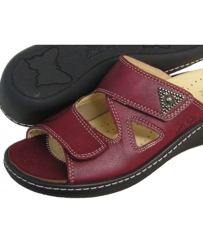 Women's Hallux Fabia Bunion Relief Slide Sandal 33709 (Bordo) (36 M) $65.94 Sandals