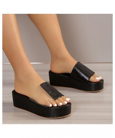 Womens Summer Sandals Casual Women's Beach Sandals Hollow Casual Slippers Flat Shoes Retro Sandals (Black, 7.5) 6.5 Black $15...