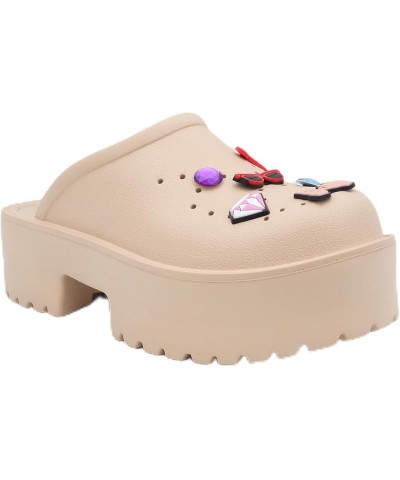 Women's Slide Slipper Sandal Nude $15.57 Mules & Clogs