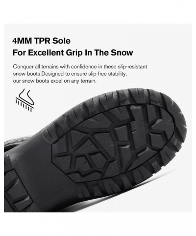 Womens Winter Snow Boots | Waterproof Shell | Duck Boots Black $29.67 Outdoor Shoes