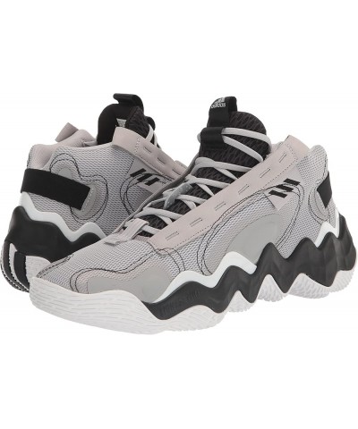 Women's Exhibit B Mid Basketball Shoe Grey/White/Black $21.97 Athletic Shoes