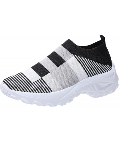 Sneaker for Women Mesh Running Shoes Athletic Walking Shoes Fly Woven Breathable Sneakers Dress Pumps Z-09 Black $9.01 Fashio...