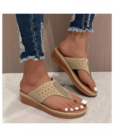 Flip Flop Sandals for Women Orthopedic Shoes Non Slip Western Sandals for Women Black Dress Sandals for Women Low Heel Planta...