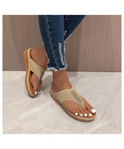 Flip Flop Sandals for Women Orthopedic Shoes Non Slip Western Sandals for Women Black Dress Sandals for Women Low Heel Planta...