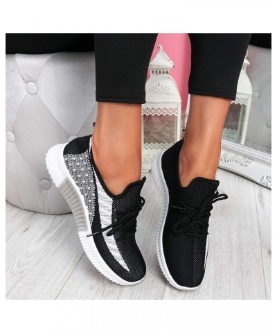 Slip On Trainers Christmas, Womens Canvas Shoes Casual Cute Sneakers Low Cut Lace up Comfortable for Walking Black $14.98 Ath...