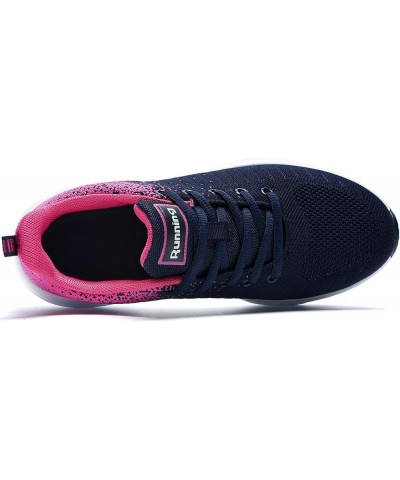 Women Air Athletic Running Shoes Fashion Tennis Breathable Lightweight Walking Sneakers Roseblue $27.53 Athletic Shoes