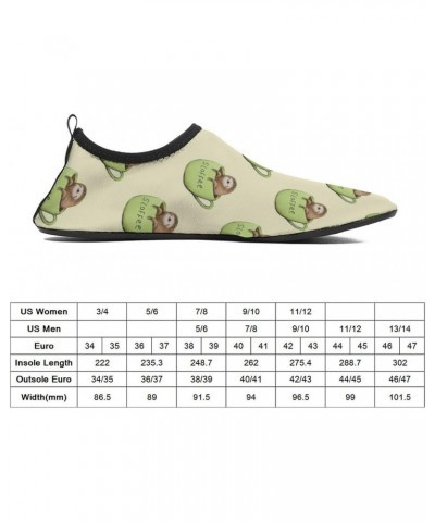 Sloth Coffee Cup Water Shoes Quick-Dry Sports Barefoot Shoes Swim Shoes Slip-on for Beach Pool Yoga $19.43 Athletic Shoes