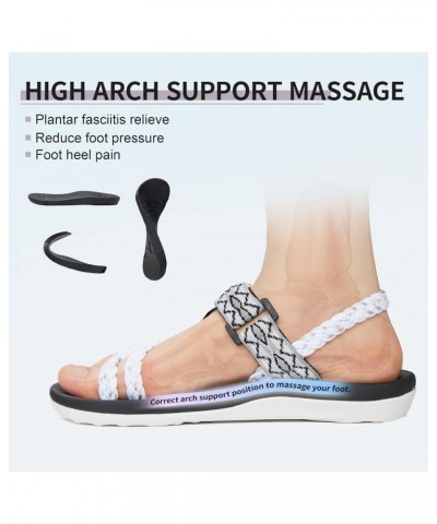 Hiking Sandals for Womens, Comfortable Walking Flip Flop Sandals with Arch Support, Athletic Sandals with Hook and Loop Strap...