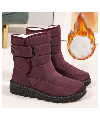 High Snow Boots for Women Boots Snow Winter Warm Boots Short Outdoor Bootie Shoes Girls for Women Women's Boots Winter Boots ...